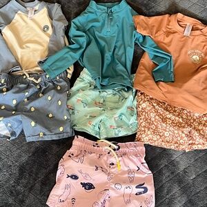 Bathing Suit and Rash Guard Size 2T Bundle